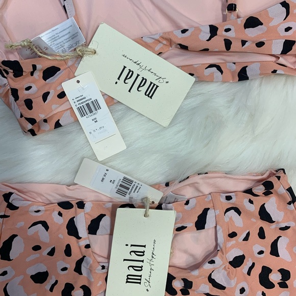 Anthropologie malai spotted bikini ruffle top and bottoms - Picture 12 of 16